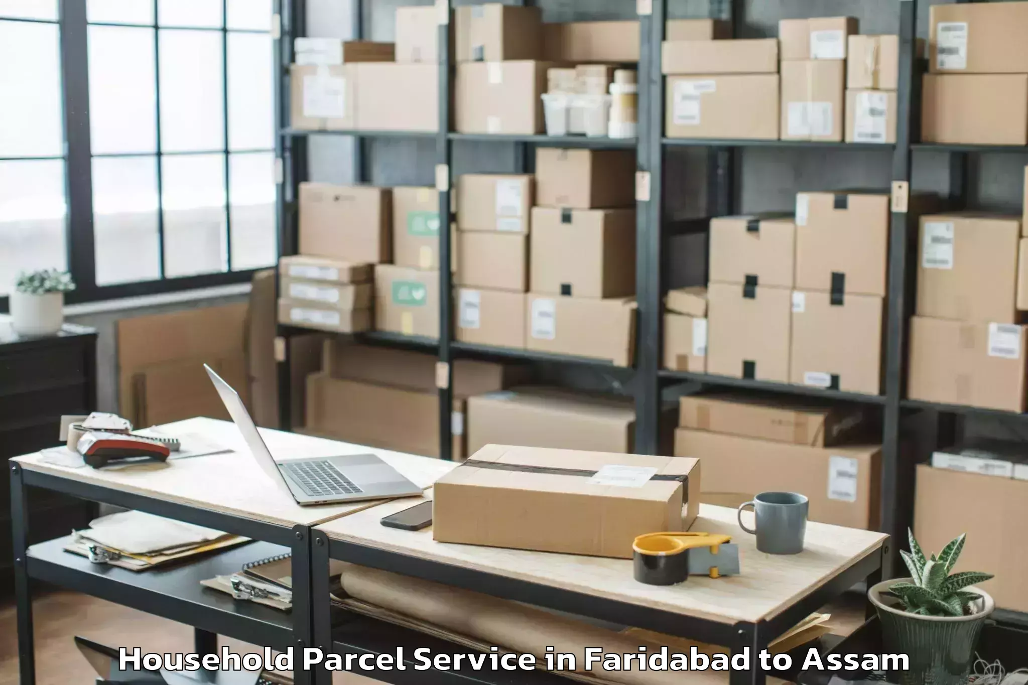 Faridabad to Darangamela Household Parcel